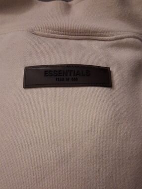 Essentials Men’s Crewneck Sweater in Light Beige